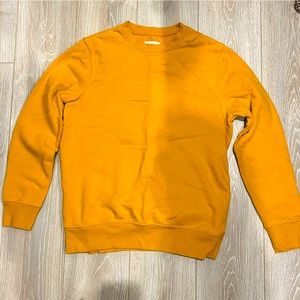 Goodfellow & Co Mustard Cotton Crewneck Sweater